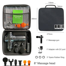 Görseli Galeri görüntüleyiciye yükleyin, 6 Değiştirilebilir Başlı, 30 Hız Seviyeli LUXISE Derin Doku Masaj Tabancası