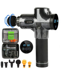 Görseli Galeri görüntüleyiciye yükleyin, 6 Değiştirilebilir Başlı, 30 Hız Seviyeli LUXISE Derin Doku Masaj Tabancası