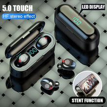 Görseli Galeri görüntüleyiciye yükleyin, Bluetooth V5.0 Kulaklık Kablosuz Kulaklık Stereo Spor Kablosuz Kulaklık iPhone Xiaomi Için Kulakiçi kulaklık