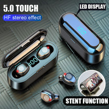 Görseli Galeri görüntüleyiciye yükleyin, Bluetooth V5.0 Kulaklık Kablosuz Kulaklık Stereo Spor Kablosuz Kulaklık iPhone Xiaomi Için Kulakiçi kulaklık