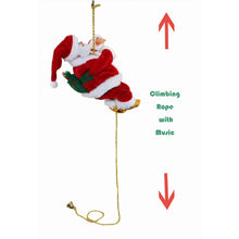 Load image into Gallery viewer, Lovely Music Christmas Santa Claus Electric Climb Ladder Hanging Decoration Christmas Tree Ornaments Funny New Year Kids Gifts