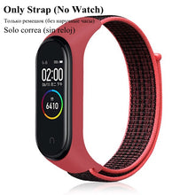 Görseli Galeri görüntüleyiciye yükleyin, Xiaomi Mi için naylon Kayış band 4 3 değiştirilebilir Bilezik Mi band4 band3 Spor Bileklik Nefes Bilezik için Xiomi Miband 3 4