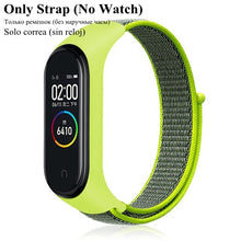 Load image into Gallery viewer, Nylon Strap for Xiaomi Mi band 4 3 replaceable Bracelet Mi band4 band3 Sports Wristband Breathable Bracelet for Xiomi Miband 3 4