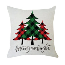 Görseli Galeri görüntüleyiciye yükleyin, Christmas Cushion Cover 45*45 Christmas Cotton Linen Throw Pillow Case Cushion Cover Home Sofa Sofa Home Decoration Pillowcase