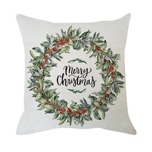 Görseli Galeri görüntüleyiciye yükleyin, Christmas Cushion Cover 45*45 Christmas Cotton Linen Throw Pillow Case Cushion Cover Home Sofa Sofa Home Decoration Pillowcase