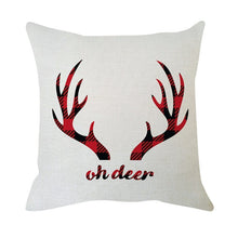Görseli Galeri görüntüleyiciye yükleyin, Christmas Cushion Cover 45*45 Christmas Cotton Linen Throw Pillow Case Cushion Cover Home Sofa Sofa Home Decoration Pillowcase