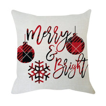 Görseli Galeri görüntüleyiciye yükleyin, Christmas Cushion Cover 45*45 Christmas Cotton Linen Throw Pillow Case Cushion Cover Home Sofa Sofa Home Decoration Pillowcase
