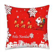 Görseli Galeri görüntüleyiciye yükleyin, Christmas Cushion Cover 45*45 Christmas Cotton Linen Throw Pillow Case Cushion Cover Home Sofa Sofa Home Decoration Pillowcase