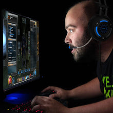 Görseli Galeri görüntüleyiciye yükleyin, Mikrofonlu PS4 Xbox one için Bilgisayar Led HD Bas USB için LUXISE Oyun Kulaklıkları