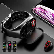 Görseli Galeri görüntüleyiciye yükleyin, Smart Watch For Men, Women, Kids Unisex Bluetooth Earphone Wireless Headphones