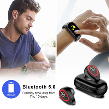 Görseli Galeri görüntüleyiciye yükleyin, Smart Watch For Men, Women, Kids Unisex Bluetooth Earphone Wireless Headphones For Iphone