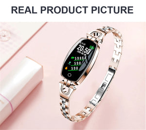 Touch Screen Smart Watch Bracelet Women Heart Rate Sleep Monitor Smart Band Sports