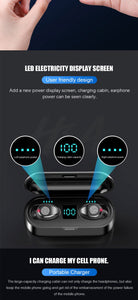 Bluetooth V5.0 Earphone Wireless Earphones Stereo Sport Wireless Headphones Earbuds headset For iPhone Xiaomi