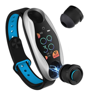LUXISE Smart Watch Earbud Double Bluetooth Smartwatch Bracelet Men Women