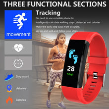 Load image into Gallery viewer, Sport Smart watch waterproof Activity Fitness tracker Wristband Heart rate monitor  Men women smartwatch For Android