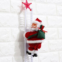 Load image into Gallery viewer, Lovely Music Christmas Santa Claus Electric Climb Ladder Hanging Decoration Christmas Tree Ornaments Funny New Year Kids Gifts