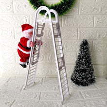 Load image into Gallery viewer, Lovely Music Christmas Santa Claus Electric Climb Ladder Hanging Decoration Christmas Tree Ornaments Funny New Year Kids Gifts