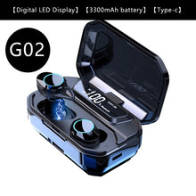 Load image into Gallery viewer, Bluetooth Stereo Earphone Wireless IPX7 Waterproof Touch Earbuds Headset 3300mAh Battery LED Display Type-c Charge Case