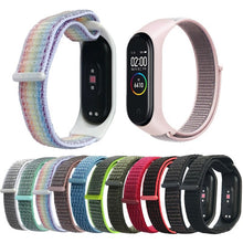 Load image into Gallery viewer, Nylon Strap for Xiaomi Mi band 4 3 replaceable Bracelet Mi band4 band3 Sports Wristband Breathable Bracelet for Xiomi Miband 3 4