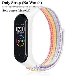 Nylon Strap for Xiaomi Mi band 4 3 replaceable Bracelet Mi band4 band3 Sports Wristband Breathable Bracelet for Xiomi Miband 3 4