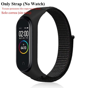 Nylon Strap for Xiaomi Mi band 4 3 replaceable Bracelet Mi band4 band3 Sports Wristband Breathable Bracelet for Xiomi Miband 3 4