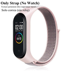 Nylon Strap for Xiaomi Mi band 4 3 replaceable Bracelet Mi band4 band3 Sports Wristband Breathable Bracelet for Xiomi Miband 3 4