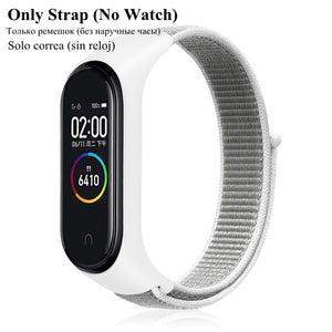 Nylon Strap for Xiaomi Mi band 4 3 replaceable Bracelet Mi band4 band3 Sports Wristband Breathable Bracelet for Xiomi Miband 3 4