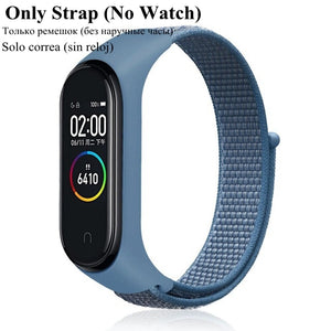 Nylon Strap for Xiaomi Mi band 4 3 replaceable Bracelet Mi band4 band3 Sports Wristband Breathable Bracelet for Xiomi Miband 3 4