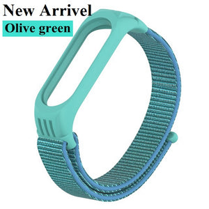 Nylon Strap for Xiaomi Mi band 4 3 replaceable Bracelet Mi band4 band3 Sports Wristband Breathable Bracelet for Xiomi Miband 3 4