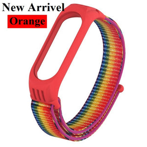 Nylon Strap for Xiaomi Mi band 4 3 replaceable Bracelet Mi band4 band3 Sports Wristband Breathable Bracelet for Xiomi Miband 3 4