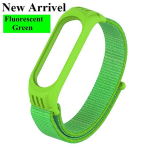 Nylon Strap for Xiaomi Mi band 4 3 replaceable Bracelet Mi band4 band3 Sports Wristband Breathable Bracelet for Xiomi Miband 3 4
