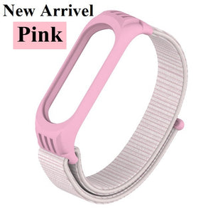 Nylon Strap for Xiaomi Mi band 4 3 replaceable Bracelet Mi band4 band3 Sports Wristband Breathable Bracelet for Xiomi Miband 3 4