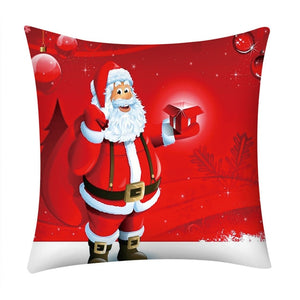 Christmas Cushion Cover 45*45 Christmas Cotton Linen Throw Pillow Case Cushion Cover Home Sofa Sofa Home Decoration Pillowcase