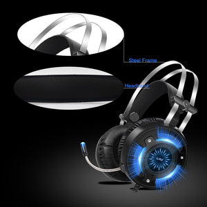 LUXISE Gaming Headphones for Computer  Led HD Bass USB for PS4 Xbox one with microphone
