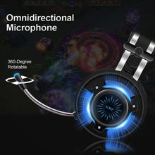Load image into Gallery viewer, LUXISE Gaming Headphones for Computer  Led HD Bass USB for PS4 Xbox one with microphone