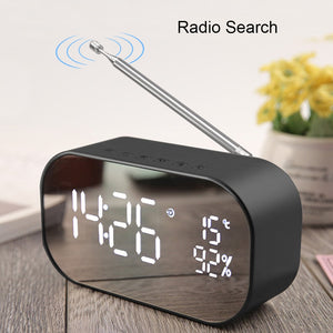 Tabletop FM Radio Stereo with Led Display USB Multifunction Double Bluetooth Speaker Aux-IN/TF card