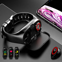 Load image into Gallery viewer, Smart Watch For Men, Women, Kids Unisex Bluetooth Earphone Wireless Headphones